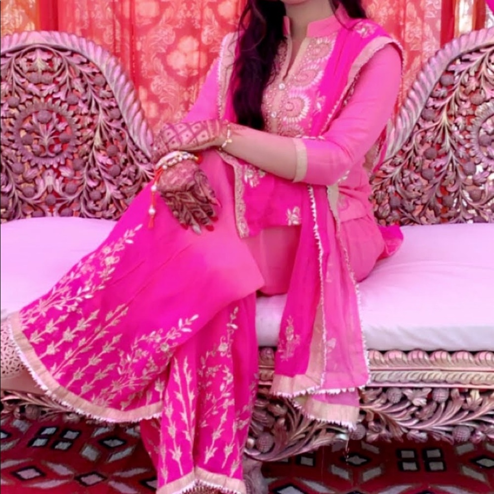 💗 3 piece indian plazzo 💗